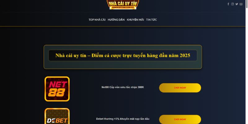 Những thông tin khái quát nhất về Nha Cai Uy Tin 