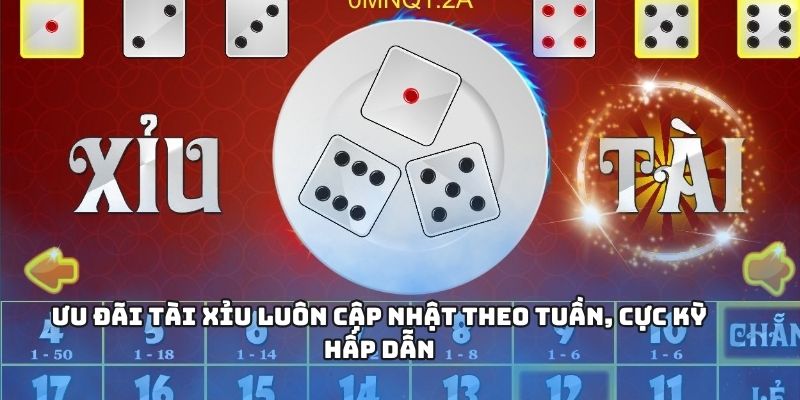 Tài Xỉu – Tựa Game Giải Trí Với Thưởng Lớn, Chơi Là Thắng 3 Ưu đãi tài xỉu luôn cập nhật theo tuần, cực kỳ hấp dẫn