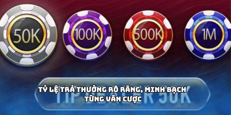 Xóc đĩa – Trò chơi cá cược hấp dẫn hàng đầu năm 2025 3 Tỷ lệ trả thưởng rõ ràng, minh bạch từng ván cược